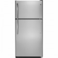 GE - 20.8 Cu. Ft. Top-Freezer Refrigerator - Stainless steel