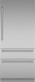 Thermador - Freedom Collection 20.2 Cu. Ft. Bottom Freezer Built-in Smart Refrigerator with Professional Series Handles - Stainless steel