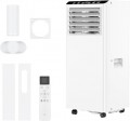 5 in 1 Portable Air Conditioner 7000 BTU with Cooling, Dehumidifier, Fan, Dual Digital Display, 3 Fan Speeds, 24H Timer, Sleep Mode, Remote & Window Kit for Rooms Up to 376 sq.ft UK