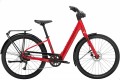 Trek Verve+ 1 LT Lowstep Electric Bike With Rear Hub Motor In Viper Red
