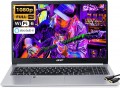 acer Aspire 5 Slim Laptop, 15.6/'' Full HD IPS Display, 4-Core AMD Ryzen 3 3350U(Upto 3.5GHz,Beat i3-1115G4), Backlit KB, Fingerprint, WiFi 6, Windows 11 S(8GB|256GB SSD), Natural Silver
