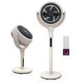 AirCraft Home, Lume Ultra Quiet Powerful Fan – Floor and Pedestal Standing Fan with 12h Timer & LED Backlight, Minimal Design, DC Motor – Cooling Fans for Bedroom, Adjustable Height
