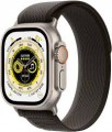 Apple - Geek Squad Certified Refurbished Watch Ultra (GPS + Cellular) 49mm Titanium Case with Black/Gray Trail Loop - M/L - Silver - (2022)