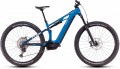 2025 Cube Stereo Hybrid ONE44 HPC SLX 800 Electric Full Suspension Mountain Bike In Nebula & White