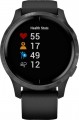 Garmin - Venu Smartwatch 43mm Fiber-Reinforced Polymer - Black With Silicone Band