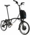 Brompton Electric C Line Explore 12 Speed Electric Folding Bike In Matt Black