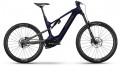 2025 Haibike AllMtn CF10 TRN/IQ Electric Full Suspension Bike With Pinion E1.12 MGU & Belt Drive In Nebular Midnight Blue & Pebble Grey Gloss