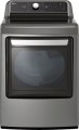 LG - 7.3 Cu. Ft. Smart Gas Dryer with EasyLoad Door - Graphite Steel