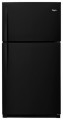 Whirlpool - 21.3 Cu. Ft. Top-Freezer Refrigerator - Black
