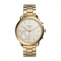 Fossil - Q Tailor Hybrid Smartwatch 40mm Gold-Tone Steel - Gold-tone steel