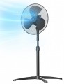 Midea MPF25MBUK 40W Pedestal Fan, 3 Speed Settings, 90° Oscillation, Adjustable Height Stand Fan, Powerful Airflow and Quiet Operation, Ideal For Home & Office, Black UK