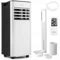 COSTWAY 4 in 1 Portable Air Conditioner 9000 BTU with Fan, Dehumidifier, Sleep Mode, LED Display, Remote Control, 24H Timer, Child Lock and Window Kits UK