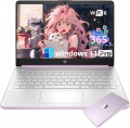 HP 2025 New Student Business Laptop, Intel N150 CPU(Beats N4120), 14in LED Screen, 16GB RAM, 128GB UFS+256GB MSD Storage, Wi-Fi 6, Copilot AI,Windows 11 Pro, Honey Lavender