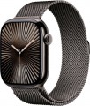 Apple Watch Series 10 (GPS+Cellular) 46mm Titanium Case with Slate Milanese Loop - M/L - Slate