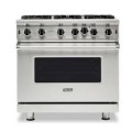 Viking 5-Series Gas Sealed Burner Range - Pure White