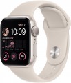 Apple Watch SE (GPS) 40mm Starlight Aluminum Case with Starlight Sport Band - S/M - Starlight