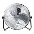 Senelux Floor Fan – Chrome Gym Fan – Electric Portable Cooling Fan for Home/Gym/Office Use – 3 Speed Settings with Tilting Feature – High Velocity Cold Air Circulator UK
