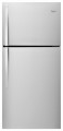 Whirlpool - 19.2 Cu. Ft. Top-Freezer Refrigerator - Monochromatic Stainless Steel