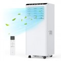 Portable Air Conditioner 9000BTU 3 in 1 Mobile Air Conditioner, Cooling Fan and Dehumidifier for Rooms Up to 400 Sq Ft, 24H Timer, Sleep Mode Window Air Conditioner UK