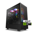 NZXT Player: Two - Gaming Desktop - AMD Ryzen 7 7700X - 32GB RAM NVIDIA - GeForce RTX 4070 Super - 1TB NVMe SSD - Black