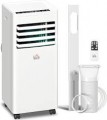 HOMCOM Portable Air Conditioner 5000 BTU, 4-in-1 Cooling, Dehumidifier, Fan, Sleep Mode, Air Conditioning Unit with Digital Display & Remote Control, 24H Timer, Window Venting Kit, for Room up to 18㎡ UK