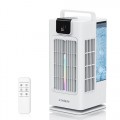 2000ml Portable Air Cooler Fan with Remote, 4-in-1, 4 Speeds, 3 Spray Modes, 2-8H Timer, 5 LED Light UK