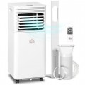 HOMCOM 9000 BTU Portable Air Conditioner for Cooling Dehumidifier Fan, Air Conditioning Unit, with Remote, 24H Timer, Window Mount Kit, R290, A Energy Efficiency UK