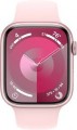 Apple GS Cert Refurb Watch Series 9 (GPS) 45mm Pink Aluminum Case with Light Pink Sport Band with Blood Oxygen - S/M - Pink - (2023)