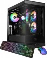 iBUYPOWER - Y40 Black Gaming Desktop PC - AMD Ryzen 7 9800X3D, AMD Radeon RX 7800 XT 16GB, 32GB DDR5 RGB,2TB NVMe - Black