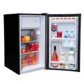 SIA 48cm Black Free Standing Under Counter Fridge With 3* Ice Box
