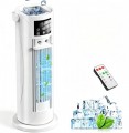 Portable Air Conditioner Air Cooler with 2-8H Timer, 120° Oscillation, Turbo Mode, Off White UK