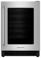 KitchenAid - 5.1 Cu. Ft. mini fridge - Black/Stainless Steel