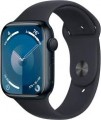 Apple GS Cert Refurb Watch Series 9 (GPS) 45mm Midnight Aluminum Case with Midnight Sport Band with Blood Oxygen - M/L - Midnight - (2023)