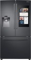 Samsung - Family Hub 2.0 24.2 Cu. Ft. French Door Refrigerator - Black Stainless Steel