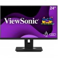 ViewSonic - 23.8 LCD FHD Monitor (DisplayPort VGA, USB, HDMI) - Black
