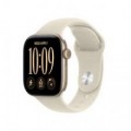 Apple Watch Series 12 (GPS) 42mm Aluminum Case with Sand Sport Band - S/M - Light Gold - (2026) UK
