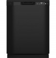 GE - Front Control Built-In Dishwasher with 55 dBA - Black