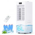 3-in-1 Portable Air Cooler with 6L Water Tank, 4 Ice Packs, 12H Timer and Remote UK
