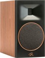 MartinLogan - Motion Series 2-Way Bookshelf Speaker, Gen2 Folded Motion Tweeter, 5.5” Midbass Driver, Stand Compatible (Each) - Walnut