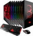 iBUYPOWER - Desktop - Intel Core i7 - 16GB Memory - Dual AMD Radeon RX 480 - 240GB Solid State Drive + 1TB Hard Drive - Black/Red