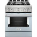 KitchenAid  Commercial-Style 4.1 Cu. Ft. Slide-In Gas True Convection Range with Self-Cleaning - Misty Blue