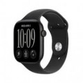 Apple Watch Series 12 (GPS) 46mm Aluminum Case with Black Sport Band - S/M - Black - (2026) UK