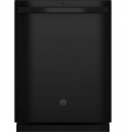 GE - Top Control Built In Dishwasher, 55 dBA - Black