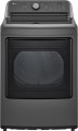 LG - 7.3 Cu. Ft. Smart Gas Dryer with Sensor Dry - Middle Black