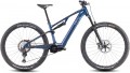 2025 Cube AMS Hybrid ONE44 C:68 SLX Electric Full Suspension Mountain Bike in Deep Cobalt & Black