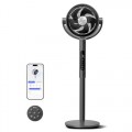 Levoit 20dB Quiet Smart Pedestal Fans for Bedroom, 1451CFM Ultra-High Airflow, 12H Timer with WiFi/Voice/Remoter, 43'' Auto 120°+90° Oscillating Standing Fan, 12 Speeds, 4 Modes, DC Motor UK