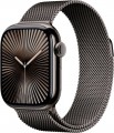 Apple Watch Series 10 (GPS+Cellular) 42mm Titanium Case with Slate Milanese Loop - Slate