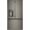 GE - 22.2 Cu. Ft. French Door Counter-Depth Refrigerator - Slate