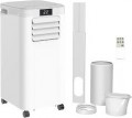HOMCOM 8000 BTU Air Conditioning Unit, 3-in-1 Portable Air Conditioner, Dehumidifier, Cooling Fan with Remote Control, Digital Display, 2 Speeds, 24H Timer, Window Venting Kit, 18m² UK