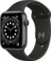 Refurbished Apple Watch Series 6 (GPS) 44mm Space Gray Aluminum Case with Black Sport Band - Space Gray
